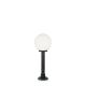Stalp de iluminat exterior design clasic GLOBE PT1 SMALL opal