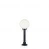 Stalp de iluminat exterior design clasic GLOBE PT1 SMALL opal