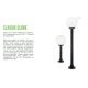Stalpi - Stalp de iluminat exterior design clasic GLOBE PT1 SMALL opal