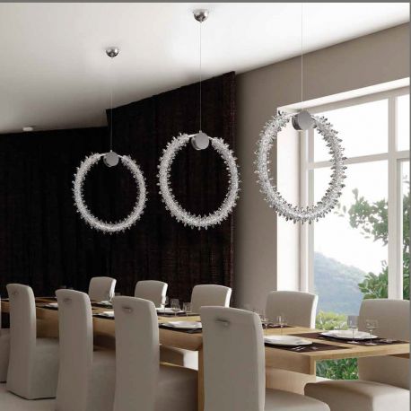 Lustre Cristal Bohemia - Lustra moderna Vision design LUX cristal SPARKLING FROST 55cm
