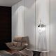 Lustre Cristal Bohemia - Aplica LED moderna Vision design LUX cristal QUARTZ 01