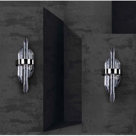 Lustre Cristal Bohemia - Aplica LED moderna Vision design LUX cristal QUARTZ 01