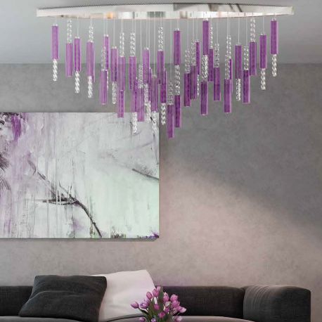 Lustre Cristal Bohemia - Lustra LED moderna Vision design LUX Flare 03