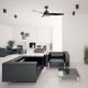 Lustre cu ventilator - Lustra LED cu ventilator ultrasilentios si telecomanda FIERA G