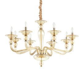 Candelabre, Lustre - Candelabru design elegant DANIELI SP8 ambra