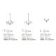 Candelabre, Lustre - Candelabru design elegant DANIELI SP8 ambra