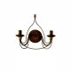Aplice, corpuri de iluminat pentru pereti - Aplica design rustic CORTE AP2 RUGGINE