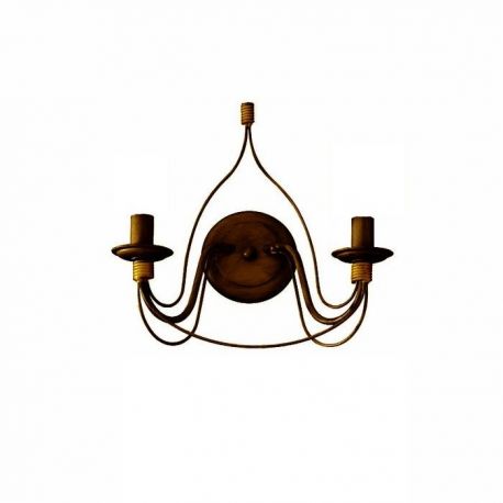 Aplice, corpuri de iluminat pentru pereti - Aplica design rustic CORTE AP2 RUGGINE