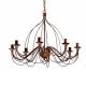 Candelabre, Lustre - Candelabru design rustic CORTE SP8 RUGGINE