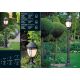 Stalpi Fier Forjat - Stalp iluminat exterior din fier forjat, inaltime 153cm, AL 6614