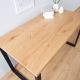 Birouri - Birou design industrial Black Desk 128cm, negru/ stejar