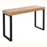 Birou design industrial cu spatiu de lucru generos Compact 160cm, negru/ stejar