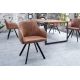 Scaune - Scaun design industrial vintage Lucca, maro