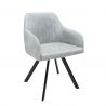 Scaun design industrial vintage Lucca, gri stone