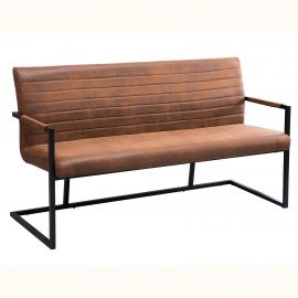 Seturi scaune, HoReCa - Bancheta design industrial vintage, Imperial 160cm, maro
