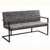 Bancheta design industrial vintage, Imperial 160cm, gri