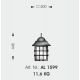Stalpi Fier Forjat - Stalp iluminat exterior din fier forjat, inaltime 51cm, AL 6661