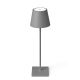 Lampa LED portabila iluminat exterior stil clasic TOC gri