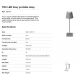 Lampi decorative si solare - Lampa LED portabila iluminat exterior stil clasic TOC gri