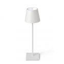 Lampa LED portabila iluminat exterior stil clasic TOC alba