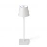 Lampa LED portabila iluminat exterior stil clasic TOC alba
