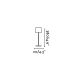 Lampi decorative si solare - Lampa LED portabila iluminat exterior stil clasic TOC alba