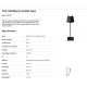 Lampi decorative si solare - Lampa LED portabila iluminat exterior stil clasic TOC neagra