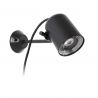 Aplica perete sau tarus exterior design modern decorativ FLOW negru