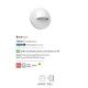 Aplice - Aplica LED iluminat exterior design minimalist BROW alba