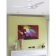 Lustre cu ventilator - Lustra LED cu Ventilator si telecomanda design modern POLARIS alb