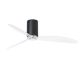 Lustre cu ventilator - Ventilator de tavan modern cu telecomanda MINI TUBE FAN negru mat/transparent