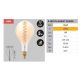 Becuri E27 - BEC filament LED dimabil decorativ 5W E27 A160 2000K lumina calda AMBER