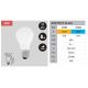 Becuri E27 - BEC LED E27 dimabil 8W A60 2700K lumina calda