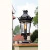 Stalp iluminat exterior din fier forjat, inaltime 69,8cm, AL 6877