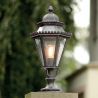 Stalp iluminat exterior din fier forjat, inaltime 76cm, AL 6709