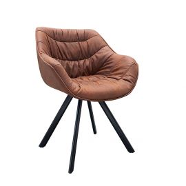 Scaune - Scaun design retro Dutch Comfort, maro antic