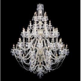 Lustre Cristal Bohemia - Lustra XXL cu 78 brate cristal Bohemia
