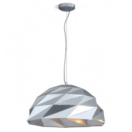 Pendule, Lustre suspendate - Lustra moderna Origami argintiu, 56cm