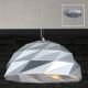 Pendule, Lustre suspendate - Lustra moderna Origami argintiu, 56cm