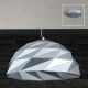 Pendule, Lustre suspendate - Lustra moderna Origami argintiu, 56cm