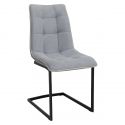 Set de 2 scaune elegante Miami, gri deschis vintage