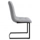 Seturi scaune, HoReCa - Set de 2 scaune elegante Miami, gri deschis vintage