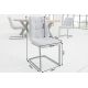 Seturi scaune, HoReCa - Set de 2 scaune elegante Miami, gri deschis vintage