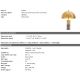 Veioze - Veioza design LUX Flair, marmura gri/ metal alama