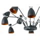 Pendule, Lustre suspendate - Lustra design Retro Black and gold 12L