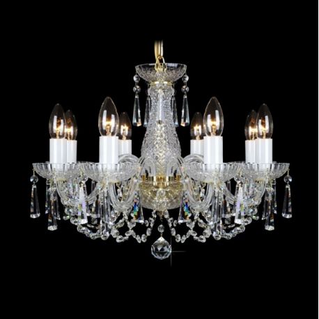 Lustre Cristal Bohemia - Lustra 8 brate cristal Bohemia