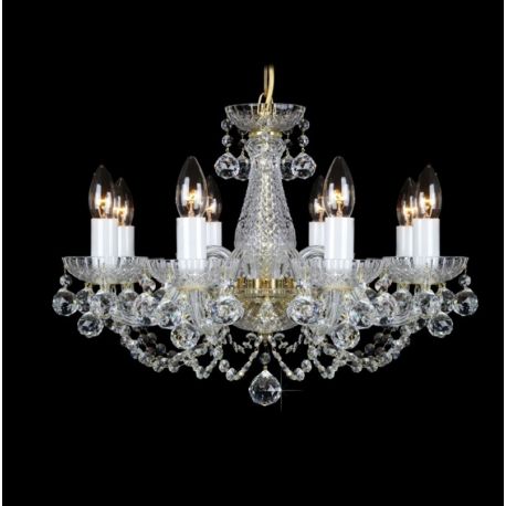 Lustre Cristal Bohemia - Lustra 8 brate cristal Bohemia