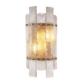 Aplice, corpuri de iluminat pentru pereti - Aplica design LUX Caprera, alama antic