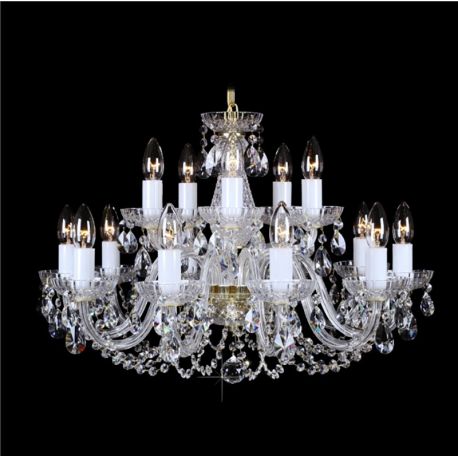 Lustre Cristal Bohemia - Lustra 15 brate cristal Bohemia