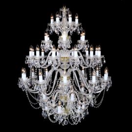 Lustre Cristal Bohemia - Lustra 78 brate cristal Bohemia XXL